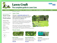 Tablet Screenshot of lawn-craft.co.uk